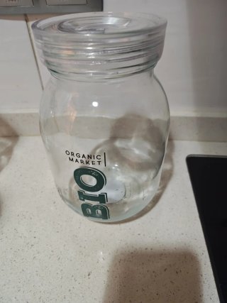 4 Tarros de Cristal 1.8L