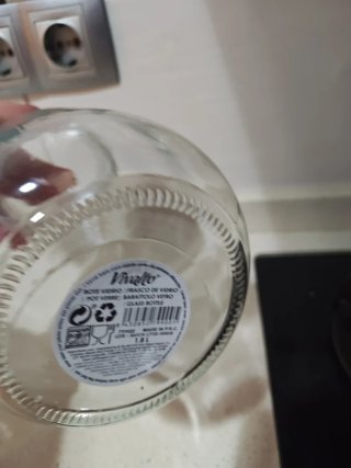 4 Tarros de Cristal 1.8L