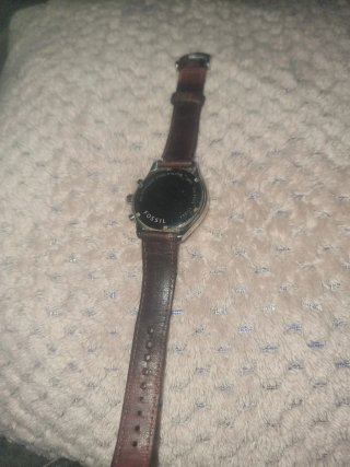 Reloj Fossil Hombre Marrón y Plateado