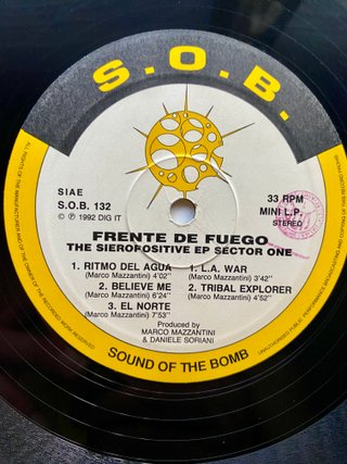 Vinilo Mini LP Frente De Fuego Sieropositive 1992