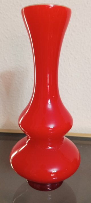 Elegante jarrón decorativo de cristal