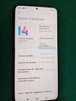 Xiaomi Redmi Note 10 Pro 128GB Gris