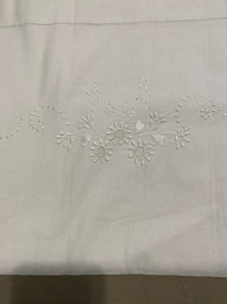 Sábanas de algodón bordadas para Cama de 90/105 cm