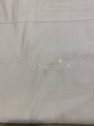 Sábanas de algodón bordadas para Cama de 90/105 cm