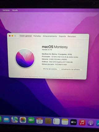 MacBook Air i5 8GB RAM 250GB SSD (A1932)