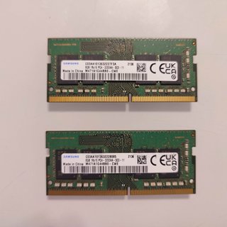 2x 8GB DDR4-3200 SODIMM Samsung