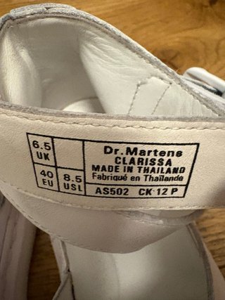 Sandalias Dr. Martens Piel Blanca