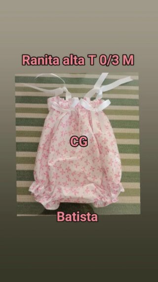 Ranita alta T 0/3 meses Batista