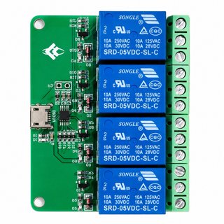 Tarjeta Relé USB 4 Canales 5V