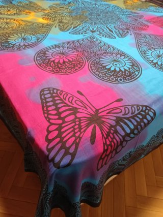 TELA TAPIZ MULTICOLOR MARIPOSA 8 STOCK