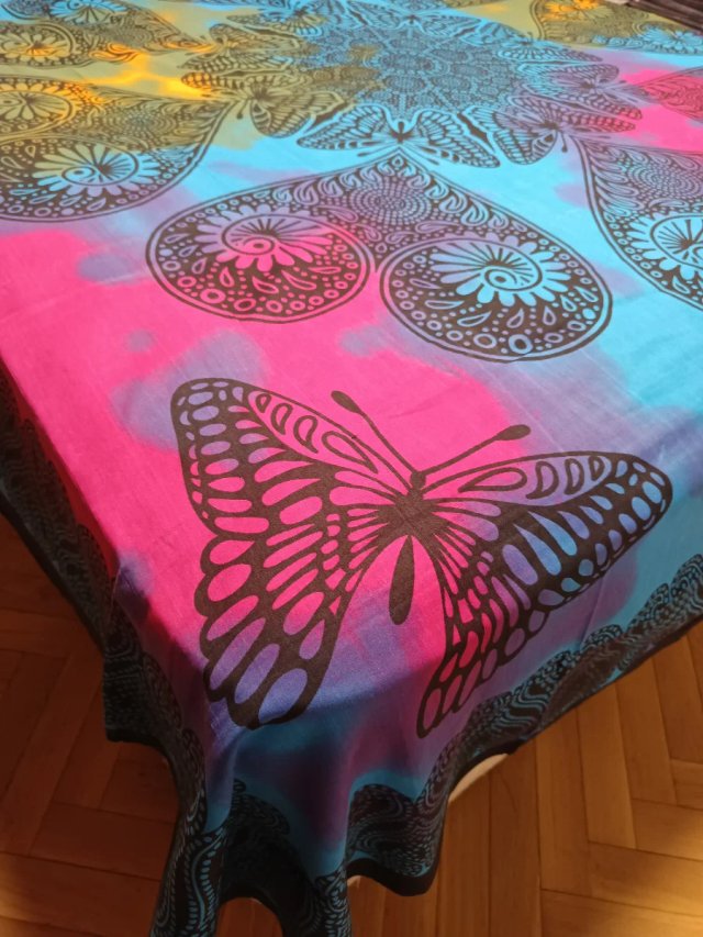 TELA TAPIZ MULTICOLOR MARIPOSA 6 STOCK