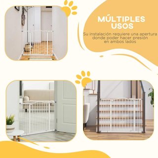 Puerta Perros Ajustable 76-104cm con Extensiones