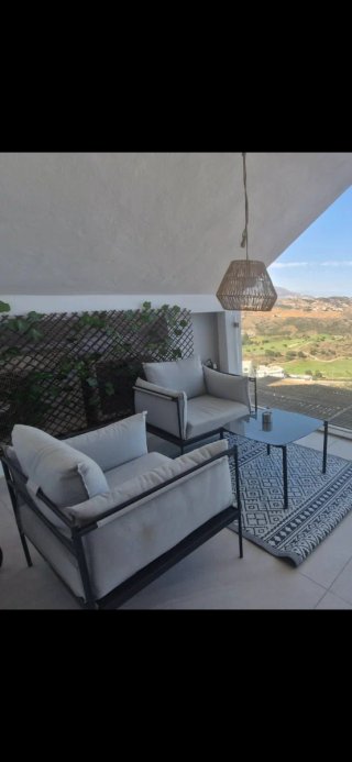 Conjunto 2 Sillones Lounge Metal y Tela