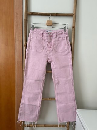 Pantalón tobillero Zara rosa