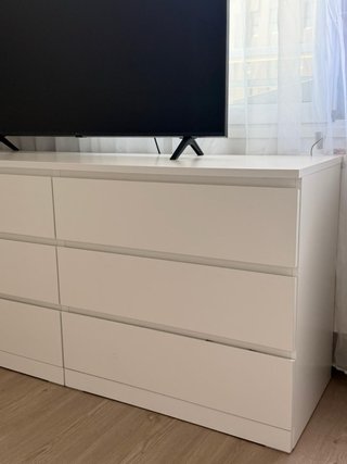 Cómoda MALM IKEA 6 cajones blanca