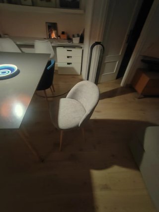 Mesa extensible madera + 4 sillas comedor