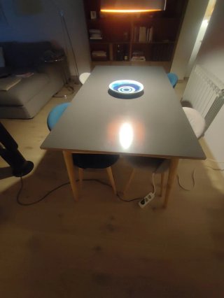 Mesa extensible madera + 4 sillas comedor
