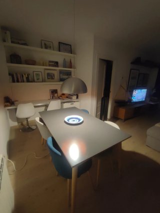 Mesa extensible madera + 4 sillas comedor
