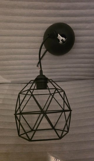 Lámpara de techo colgante negra