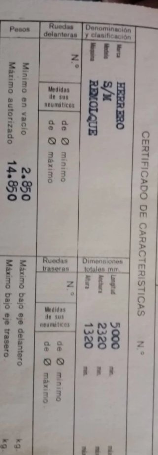 Remolque agrícola Galera