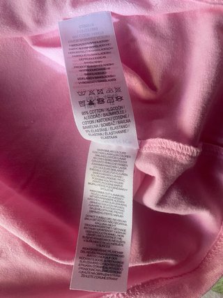 Camiseta tirantes algodón rosa Talla L