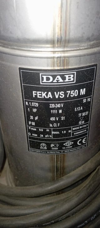 Bomba sumergible DAB FEKA VS 750 M