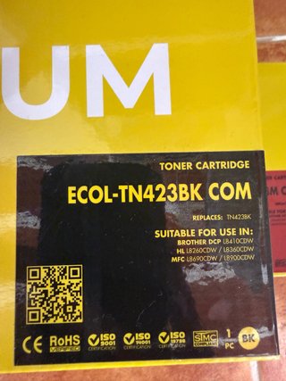 Tóner Negro Brother TN423BK Compatibles