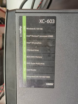 Acer XC-603 Ordenador Sobremesa