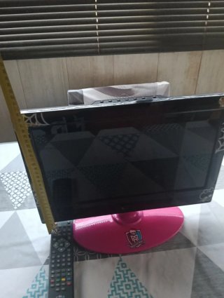 Televisor Monster High Negro y Rosa