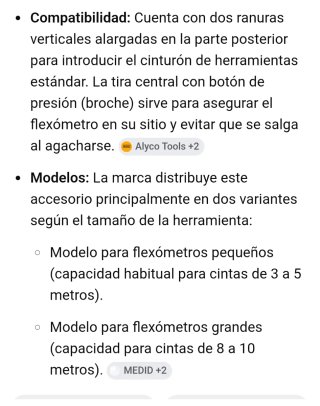 Funda porta-flexómetro de piel