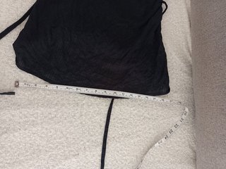 Top lencero romántico Pimkie negro