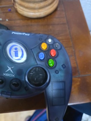 Mando PowerPad Xbox Azul Transparente