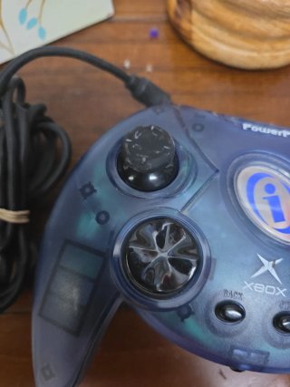 Mando PowerPad Xbox Azul Transparente