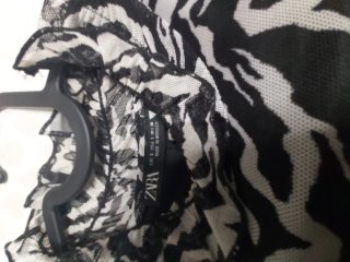 Vestido Zara estampado cebra