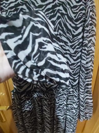 Vestido Zara estampado cebra