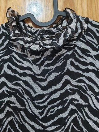 Vestido Zara estampado cebra