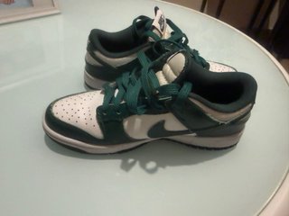 Zapatillas Nike Dunk Low Verdes y Blancas