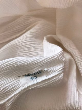 Abito vintage  bianco ricamato con spalline