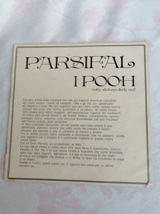 Vinile I Pooh - Parsifal 33 Giri 1973