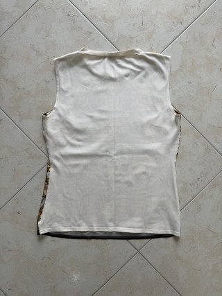 Canotta NaraCamicie Foulard Catene Bianco Oro