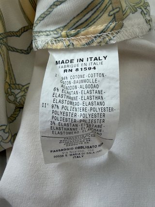 Canotta NaraCamicie Foulard Catene Bianco Oro