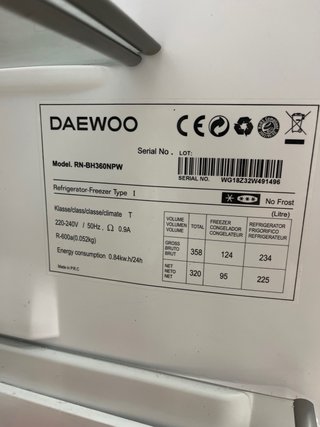 Frigorífico Daewoo Blanco Combi