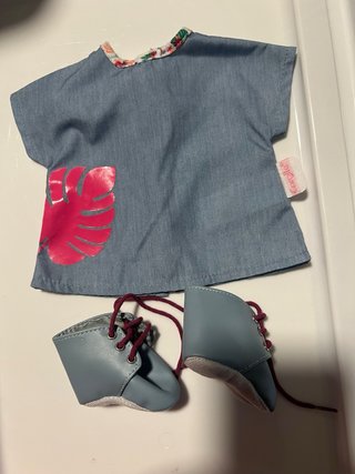 Mochila y ropa para muñeca Corolle