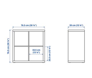 Estantería Kallax 4 cubos blanca