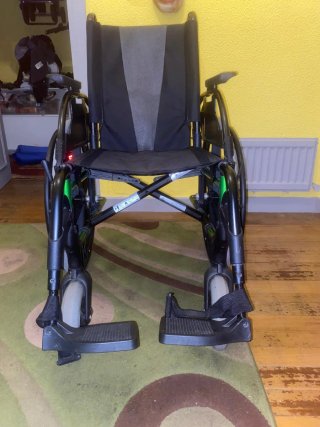 Silla de ruedas aluminio ligera plegable
