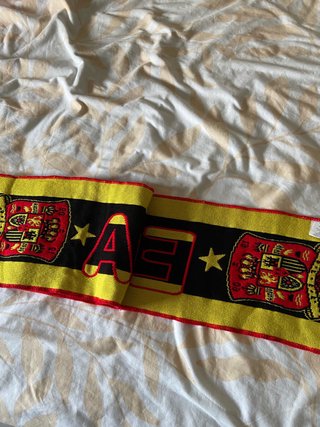 Bufanda España con escudo y flecos
