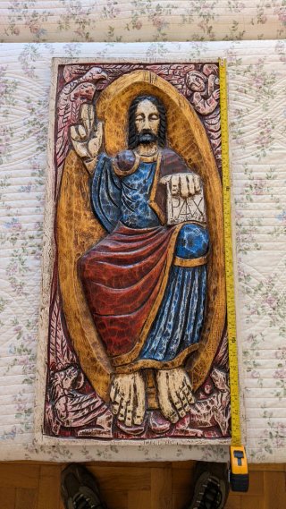 Talla Cristo Pantocrátor Madera