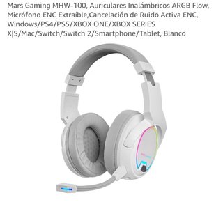 Auriculares Mars Gaming MHW-100 ARGB Flow