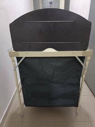 Mesa Cocina Camping Plegable con armario