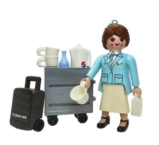 Playmobil 71018 promocional azafata korea airlines